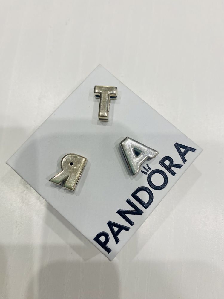 Pandora Charms Reflexions Literki A, T, R. Nowe