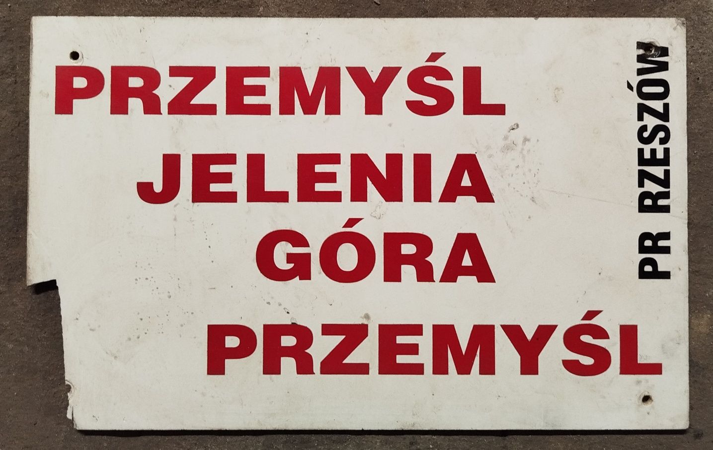 Tablica kierunkowa Przemyśl -Jelnia Góra