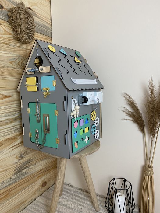 Бізібудинок 30х50 см, для хлопчика, подарунок похреснику