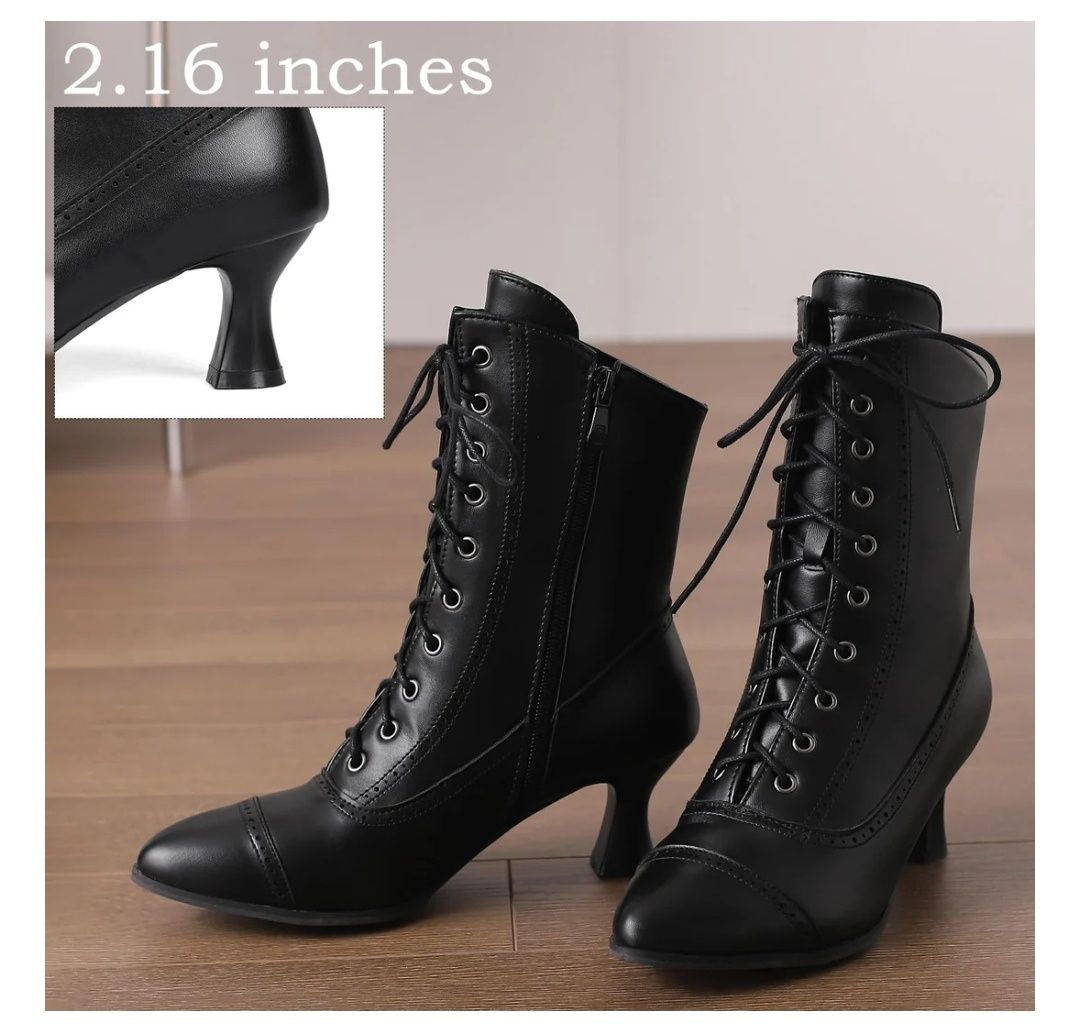 ErikenUrben 39. Steampunk Damskie buty w stylu wiktoriańskim w stylu v