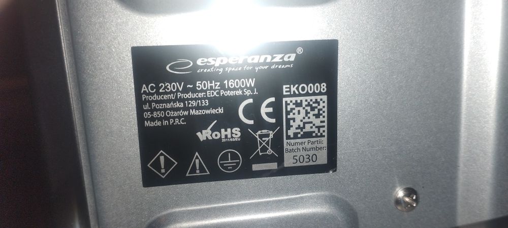 Mini piekarnik Esperanza EKO008 OUTLET