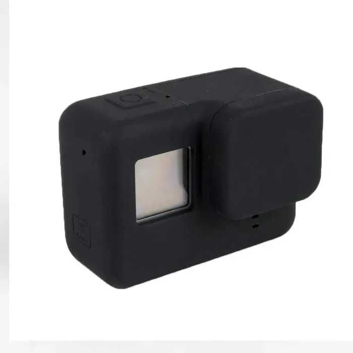 Силиконовый чехол на камеру+крышка объектива для GoPro HERO5/6/7 Black