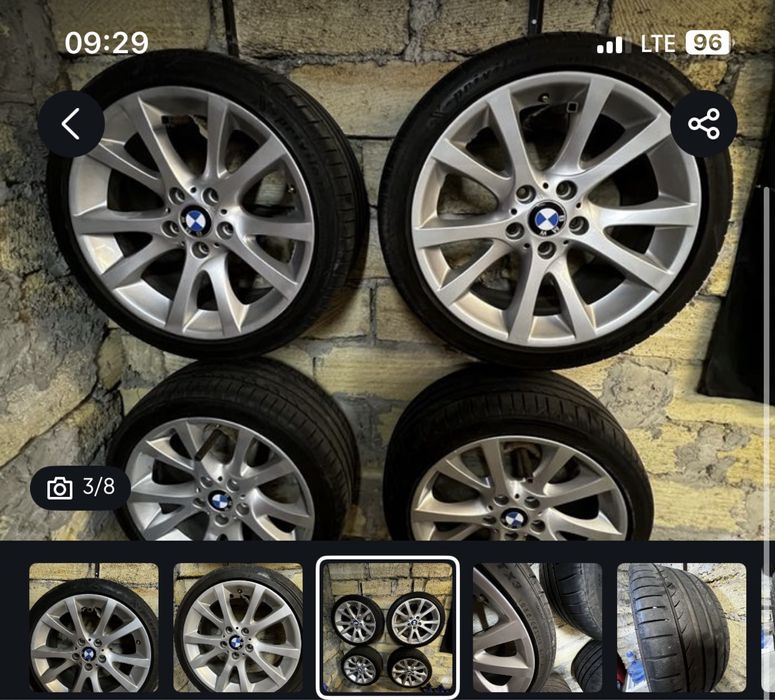 Продам комплетом 372 стиль R18  5/120 разноширокие