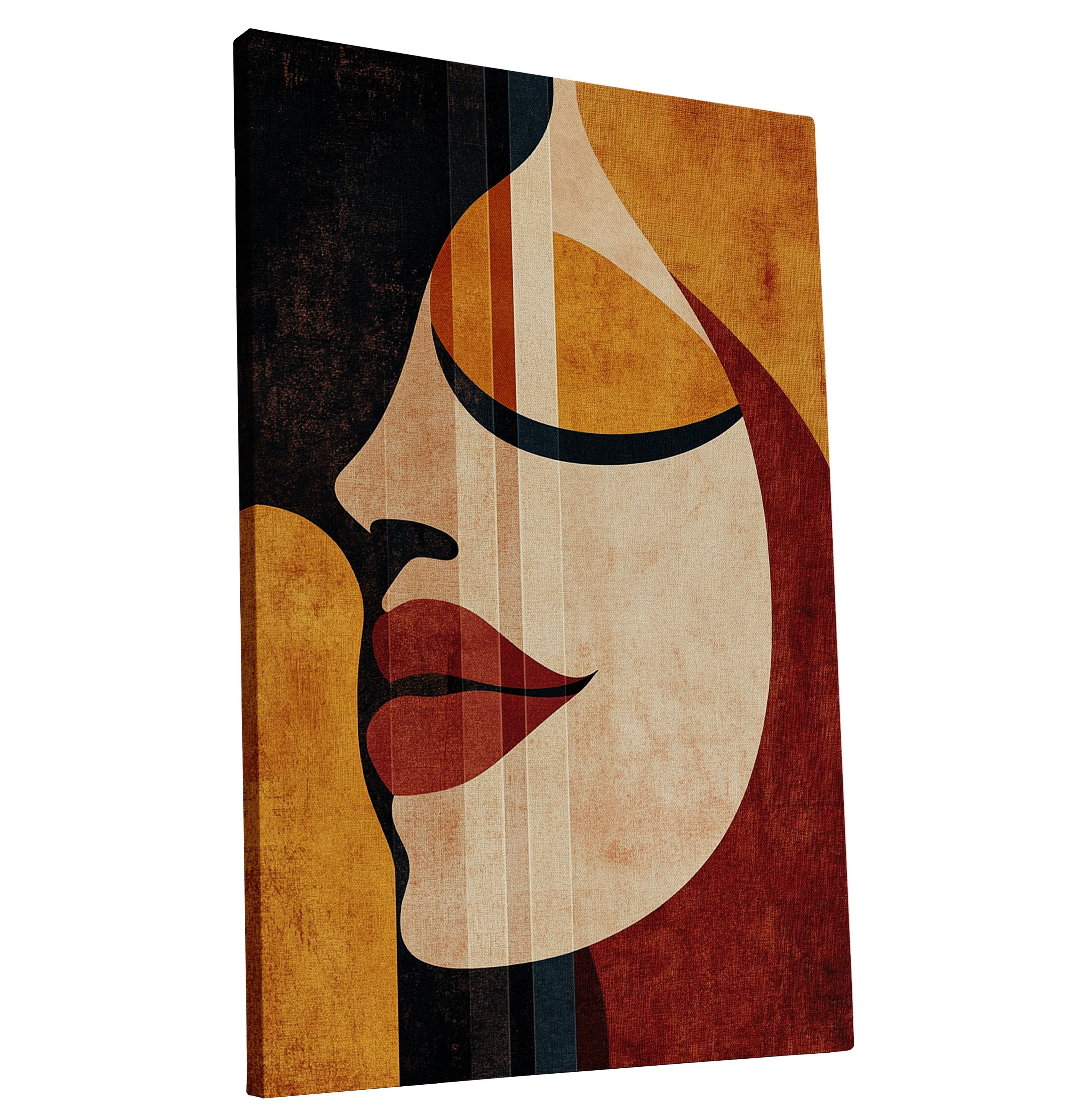 Obraz na płótnie Retro Portret Kobiety w Stylu Lat 70, 70x100 cm
