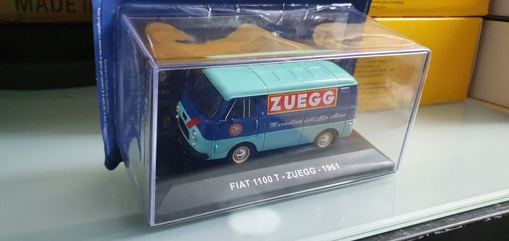 Miniatura altaya carrinha vintage italiana Fiat 1100T Zuegg 1961