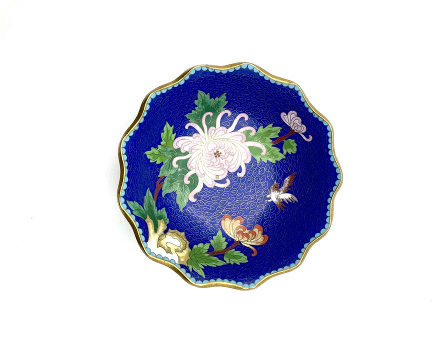 Taça cloisonné antiga