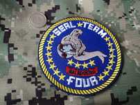 Naszywka US Navy Seals Seal Team IV rzep velcro