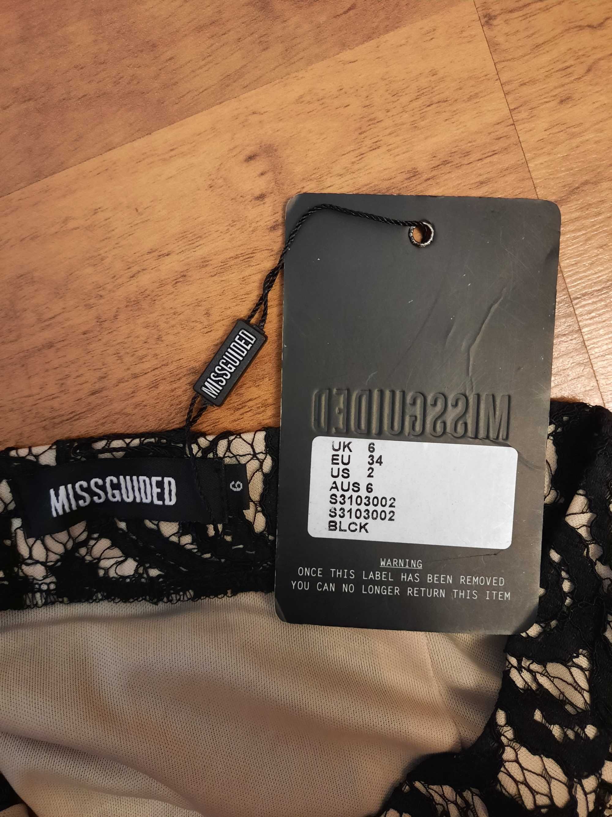 Koronkowa spódnica spódniczka Missguided rozmiar 34