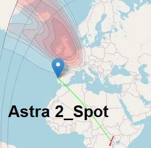 Parabólica de 1,80 m para BBC e outros programas do Astra2 (28.2E)