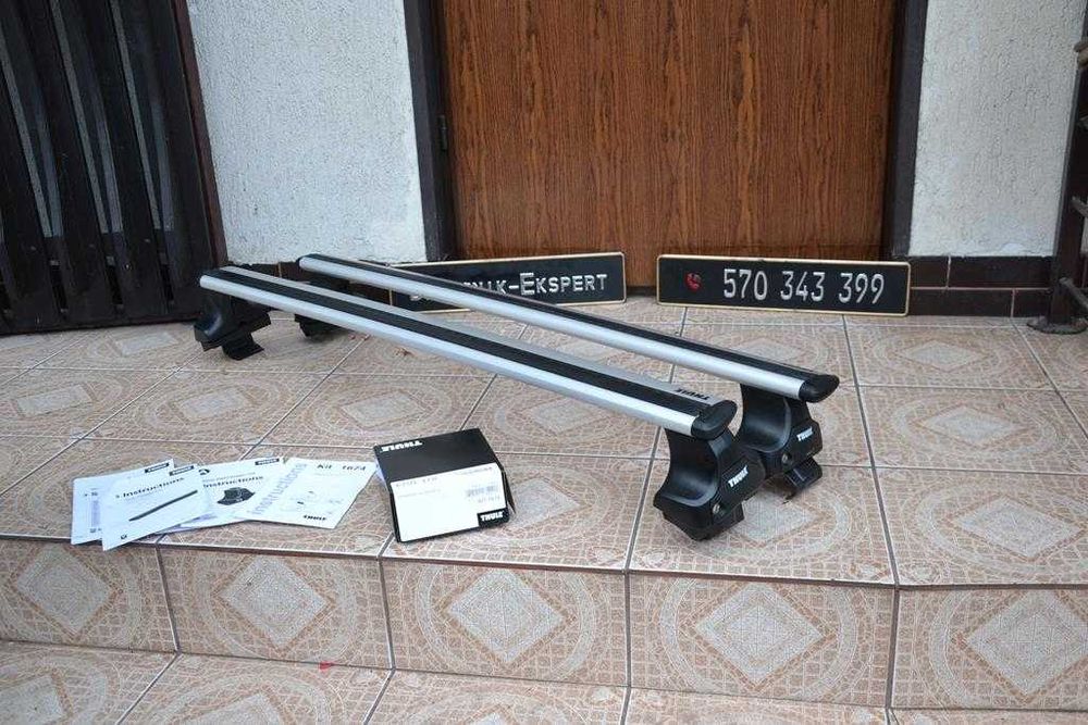 VW Polo 09-17 THULE Bagaznik Dachowy,Relingi,Poprzeczki Wysyłk