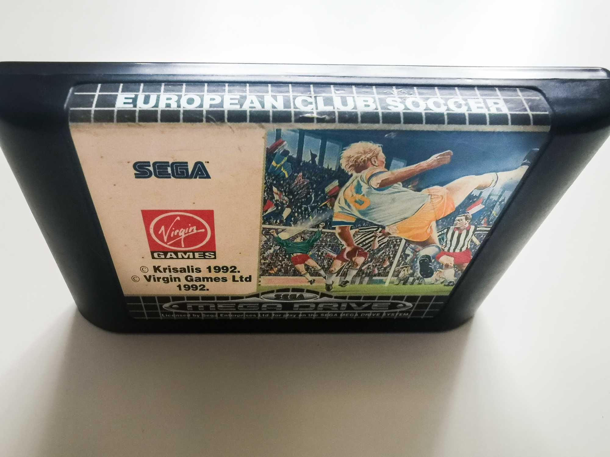 Jogo Megadrive "European Club Soccer" (SEGA)