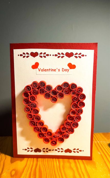 Kartka walentynkowa z miejscem na własne życzenia