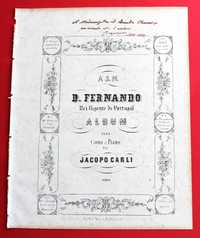 Música dedicada a SM D. FERNANDO Rei Regente de Portugal