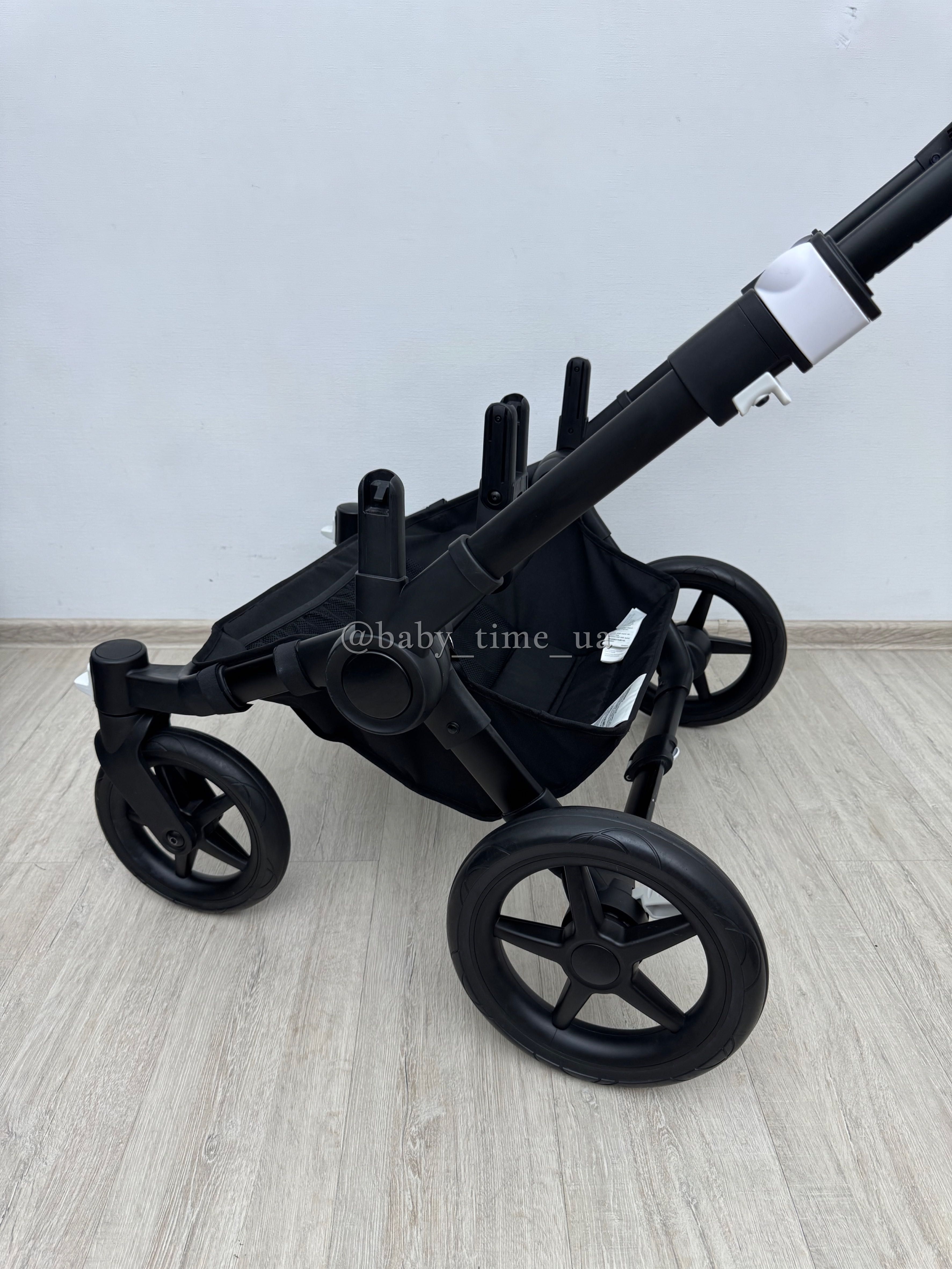 Bugaboo Donkey 3 Twin All Black коляска для двійні Бугабу Данкі 3