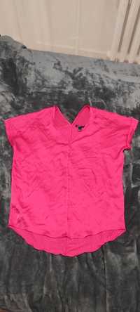 Różowa bluzka mango L