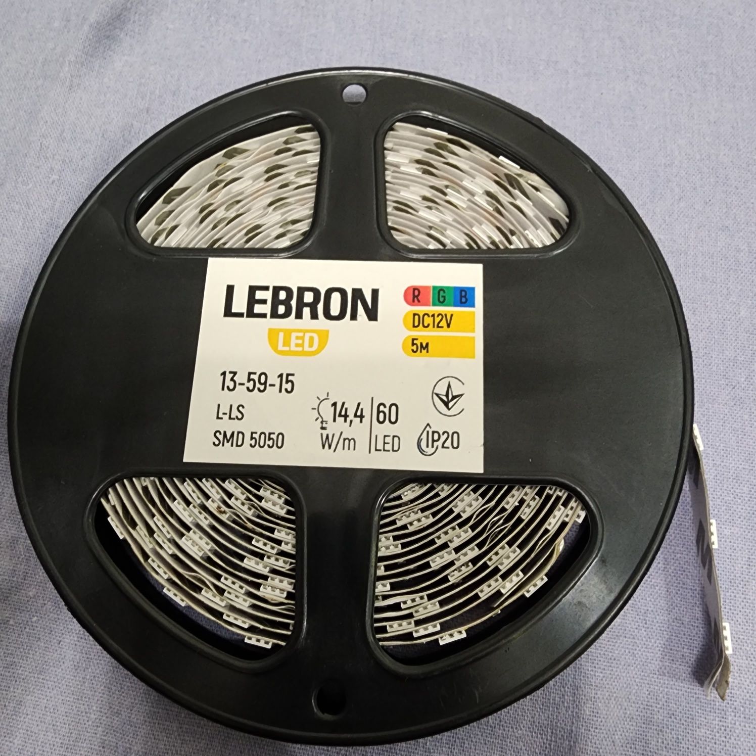 Лента светодиодная Lebron L-LS, 12V, 5м (світлодіодна стрічка)