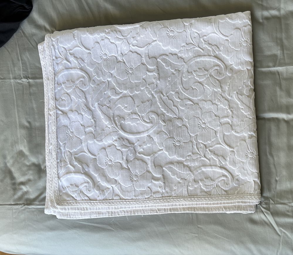 Colcha algodão branco