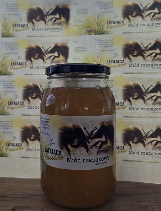 Miód, miodek z własnej pasieki.