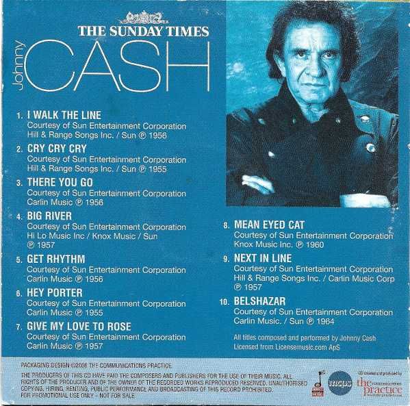 Johnny Cash - Sunday Times (CD)