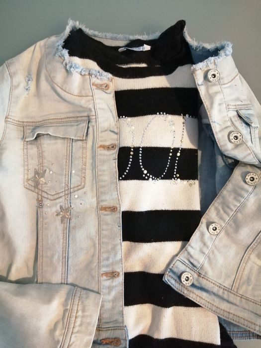 camisola de malha Pullover e Casaco de ganga Mayoral Como novos! T 14*
