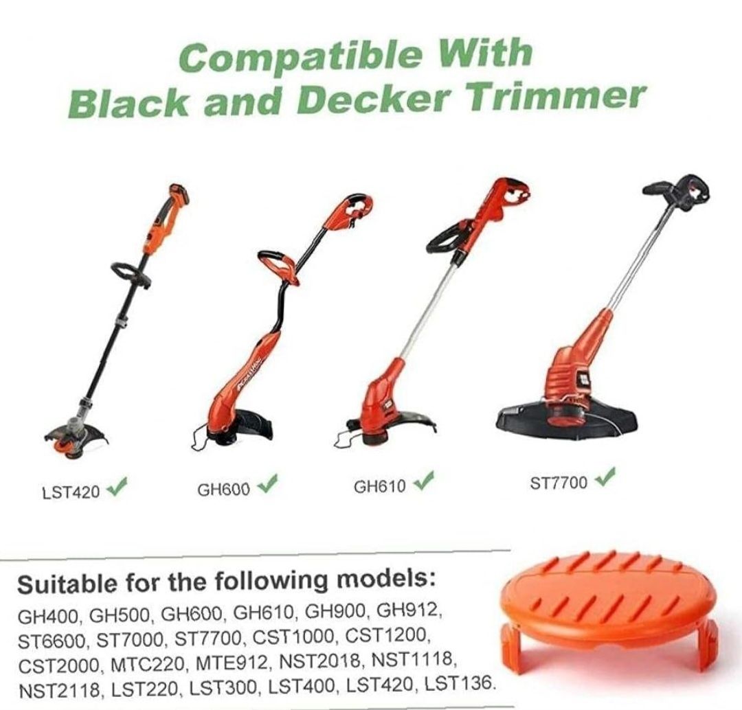 Pokrywa żyłki trymera i sprężyna Rc100p Decker Weed Eater