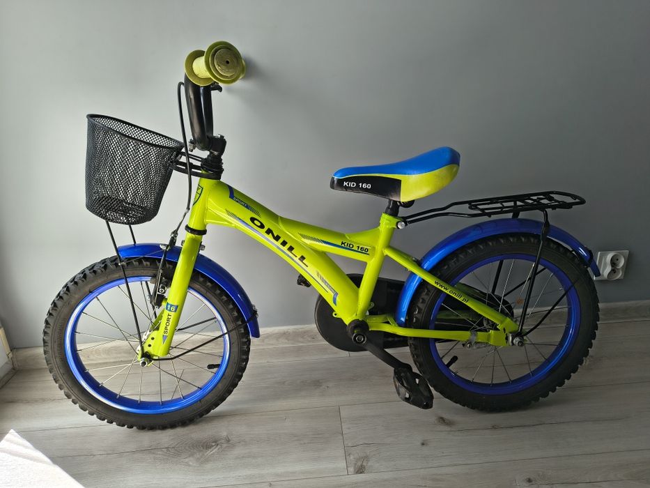 Rower dziecięcy dla chłopca i dziewczynki onill koła 16" z koszyczkiem