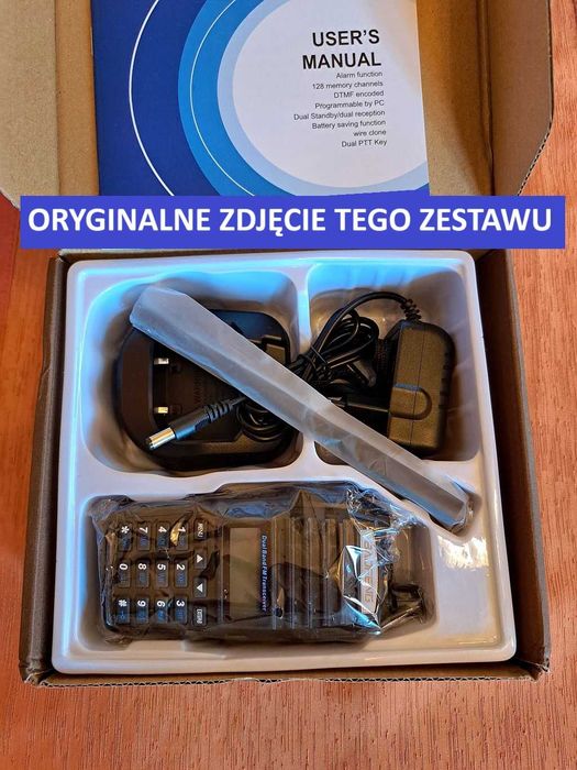 BAOFENG UV-82_8W_Radiotelefon_Krótkofalówka_Skaner_
Rozblokowany_ PMR.