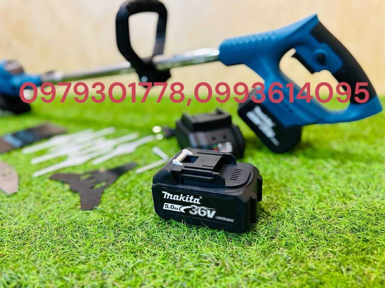 Аккумуляторная косилка Makita Триммер 36V/6A 2АКБ Кусторез для травы