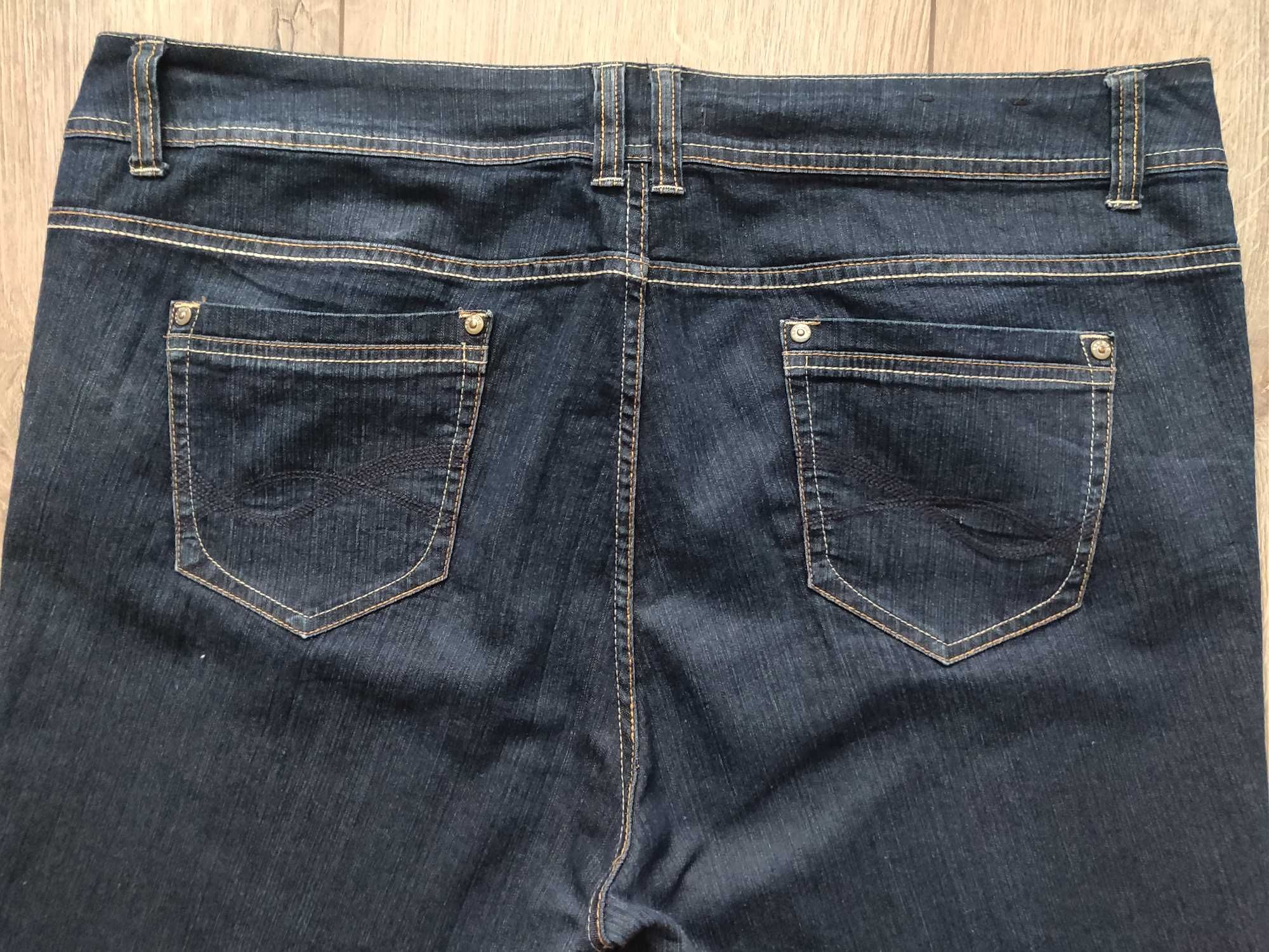 Бриджи Crop yes yes jeans UK 20 EU 48 джинс, р.64-68  темно-синие.