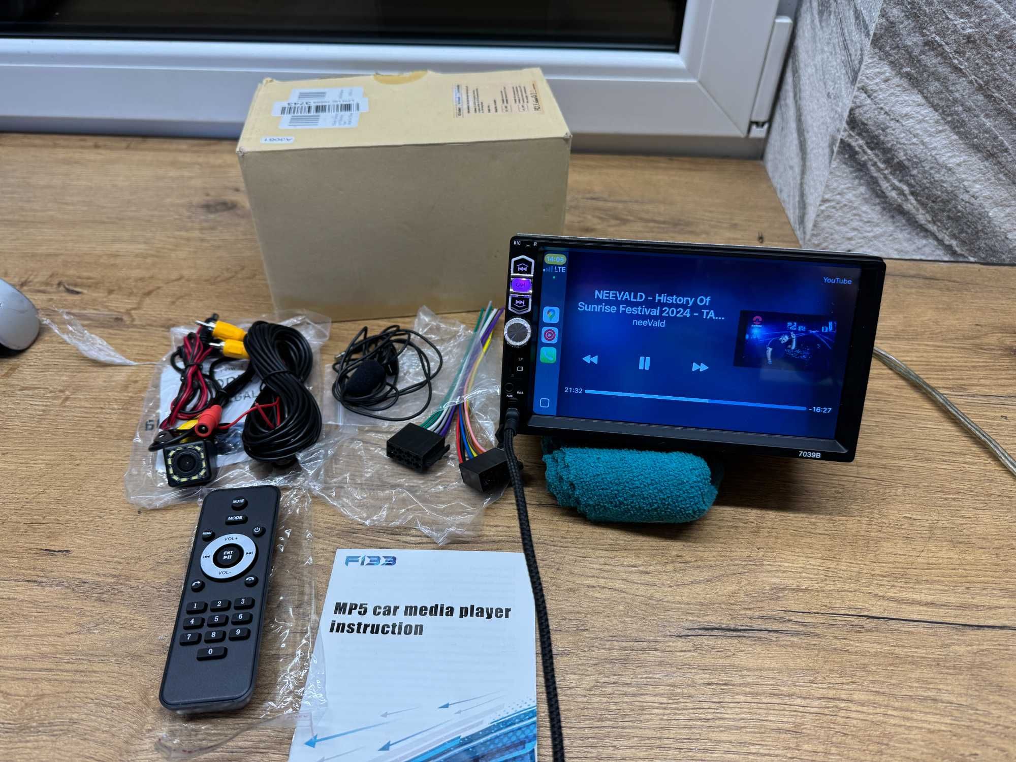 radio 2 din android auto car play bluetooth