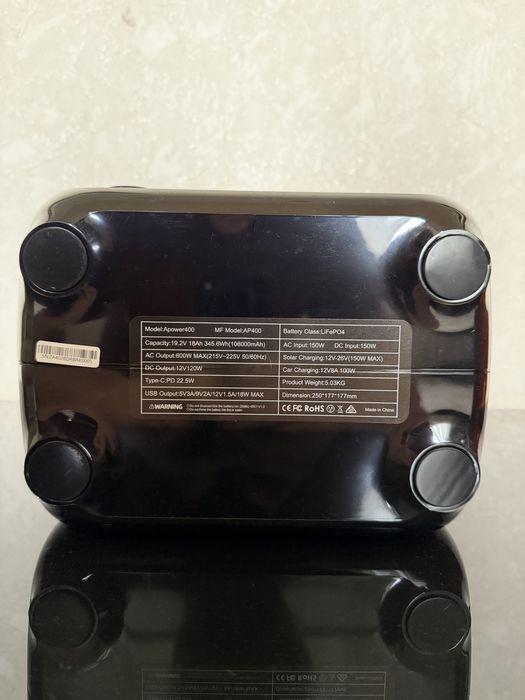 Зарядна станція Ctolity AP400 345.6Wh/108000mAh/3.2V 500W