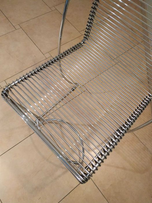 Wysokie krzesło metalowe, barowe, hoker metalowy - wys. 100 cm!