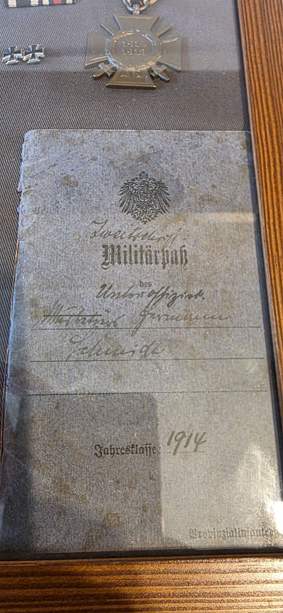Kolekcja militariów niemieckiego żołnierza po 1914 roku