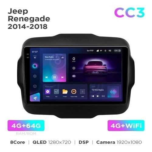 Штатна магнітола Teyes CC3 4+32 Gb Jeep Renegade 2014-2018