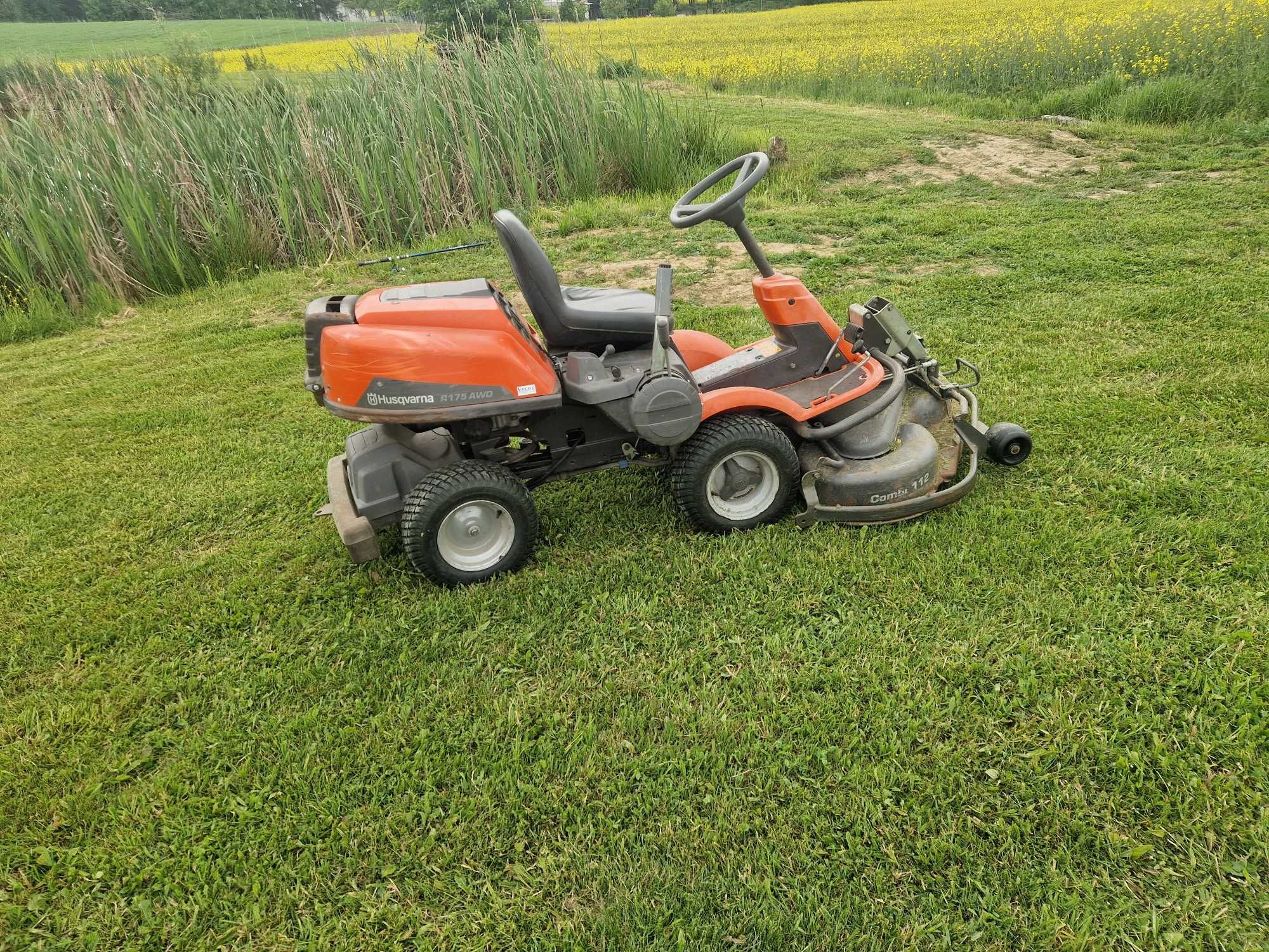 Traktorek kosiarka Husqvarna rider r175 awd 4x4 pompa oleju