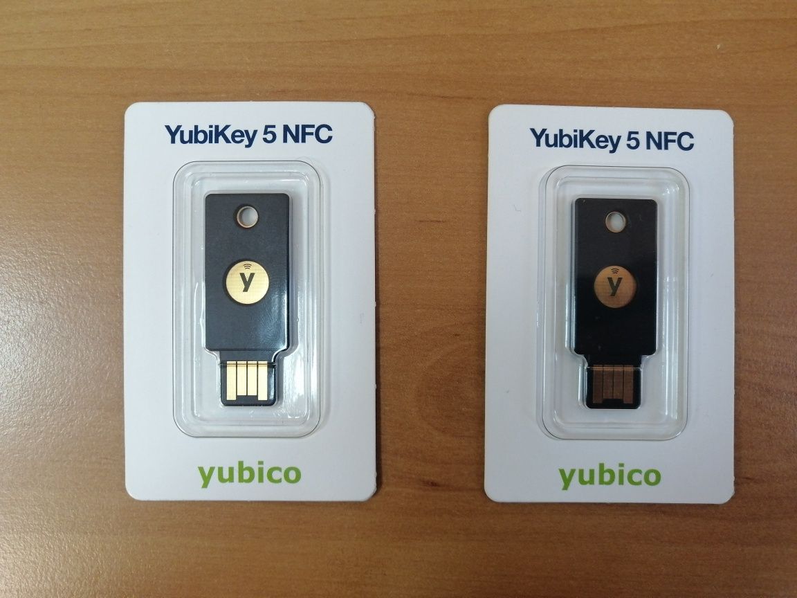 YubiKey 5 NFC Аппаратный ключ безопасности 2 штуки