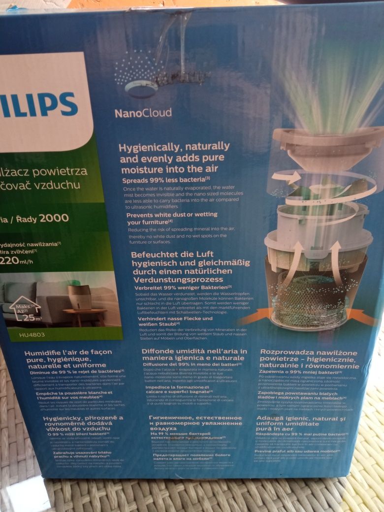 Nawilżacz powietrza NanoCloud Philips HU4803 seria 2000