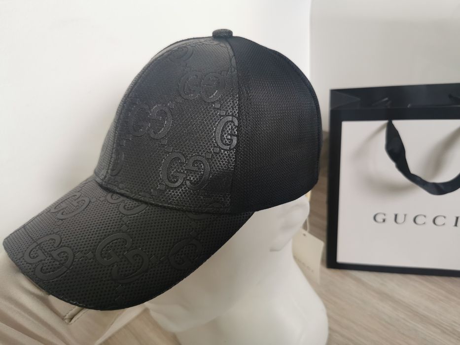 Czapka Gucci GG cap black leather