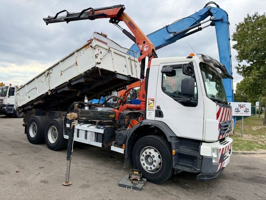 VOLVO FE320 6x4 GRUA E BASCULANTE COMANDO SÓ 380.000km ##OPORTUNIDADE#