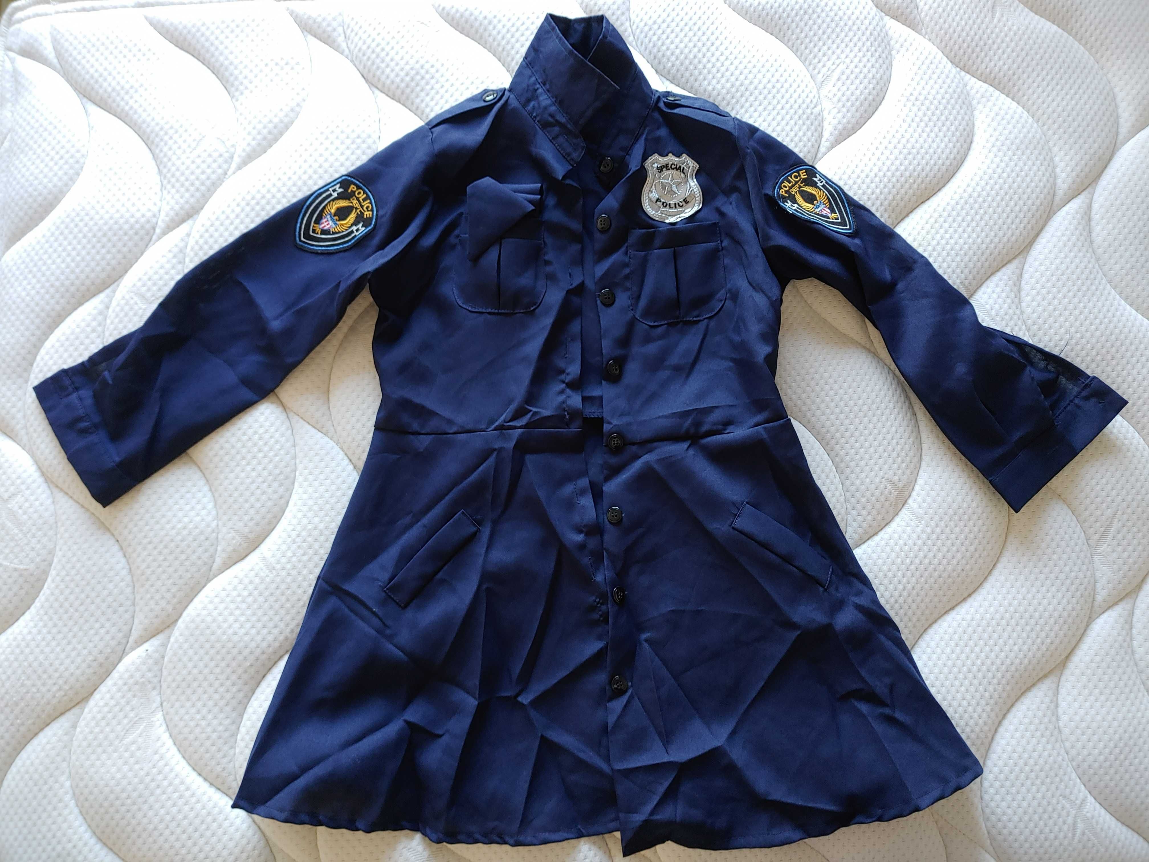 Disfarce menina de policia 7-10 anos