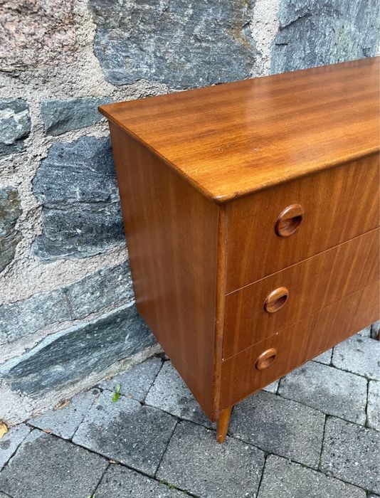 Komoda lata 60 teak lite drewno tekowe vintage retro