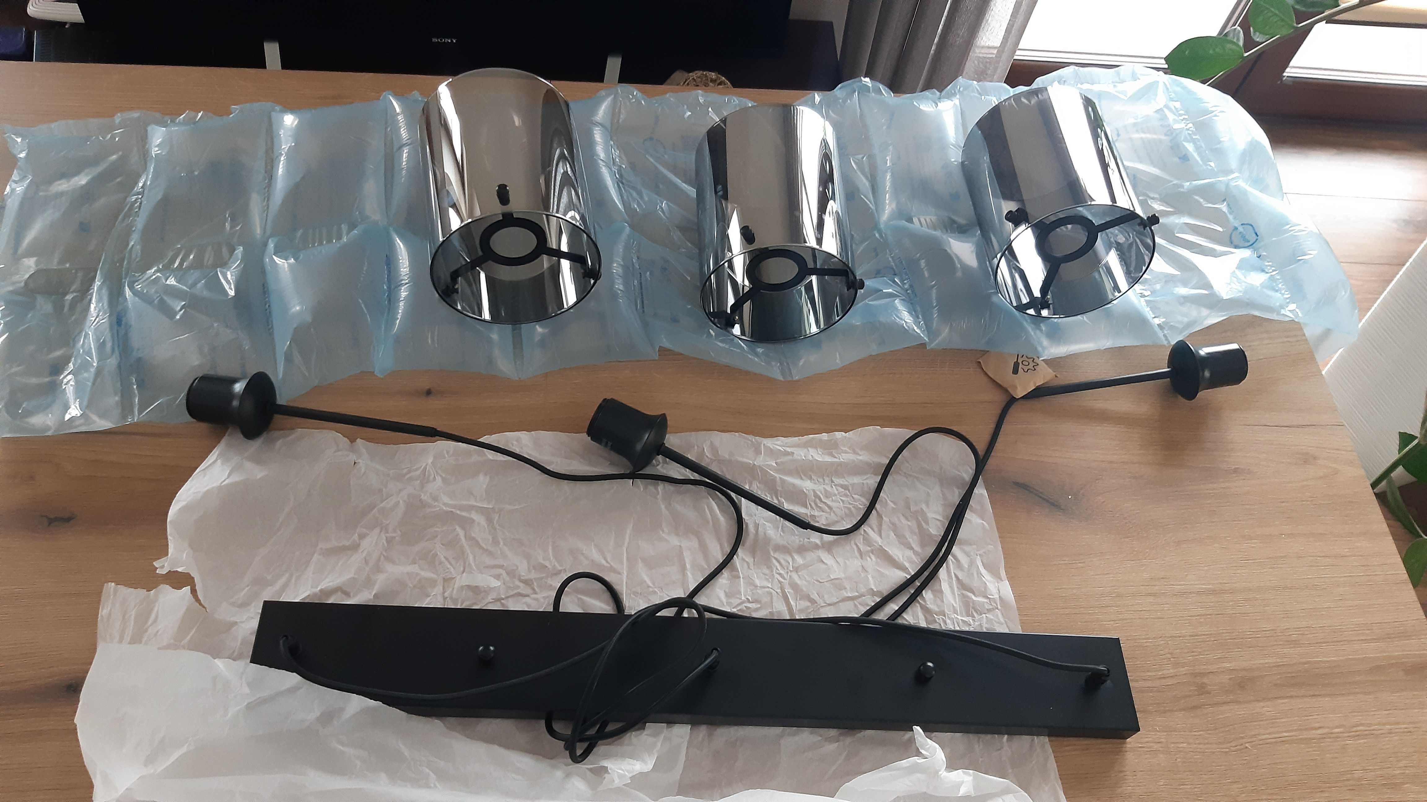 Lampa wisząca nowoczesna - szkło dymione