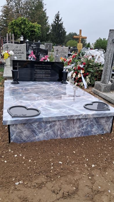 Tanie Nagrobki Kompozyt Podwójne 3599 zł z montażem Cały Kraj Promocja