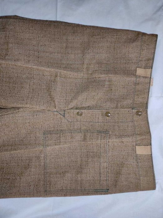 Брюки рабочие сварочные брезентовые, водонепроницаемая пропитка, 52р.