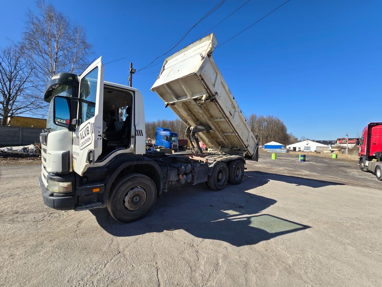 Scania wywrotka P114, 340 6x4 z hydroburtą