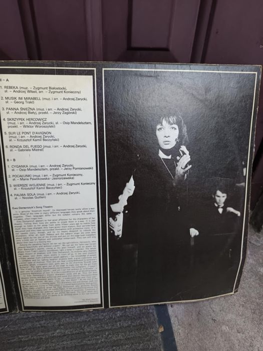 Stary vintage Dwupłytowy album winyli Ewy Demarczyk