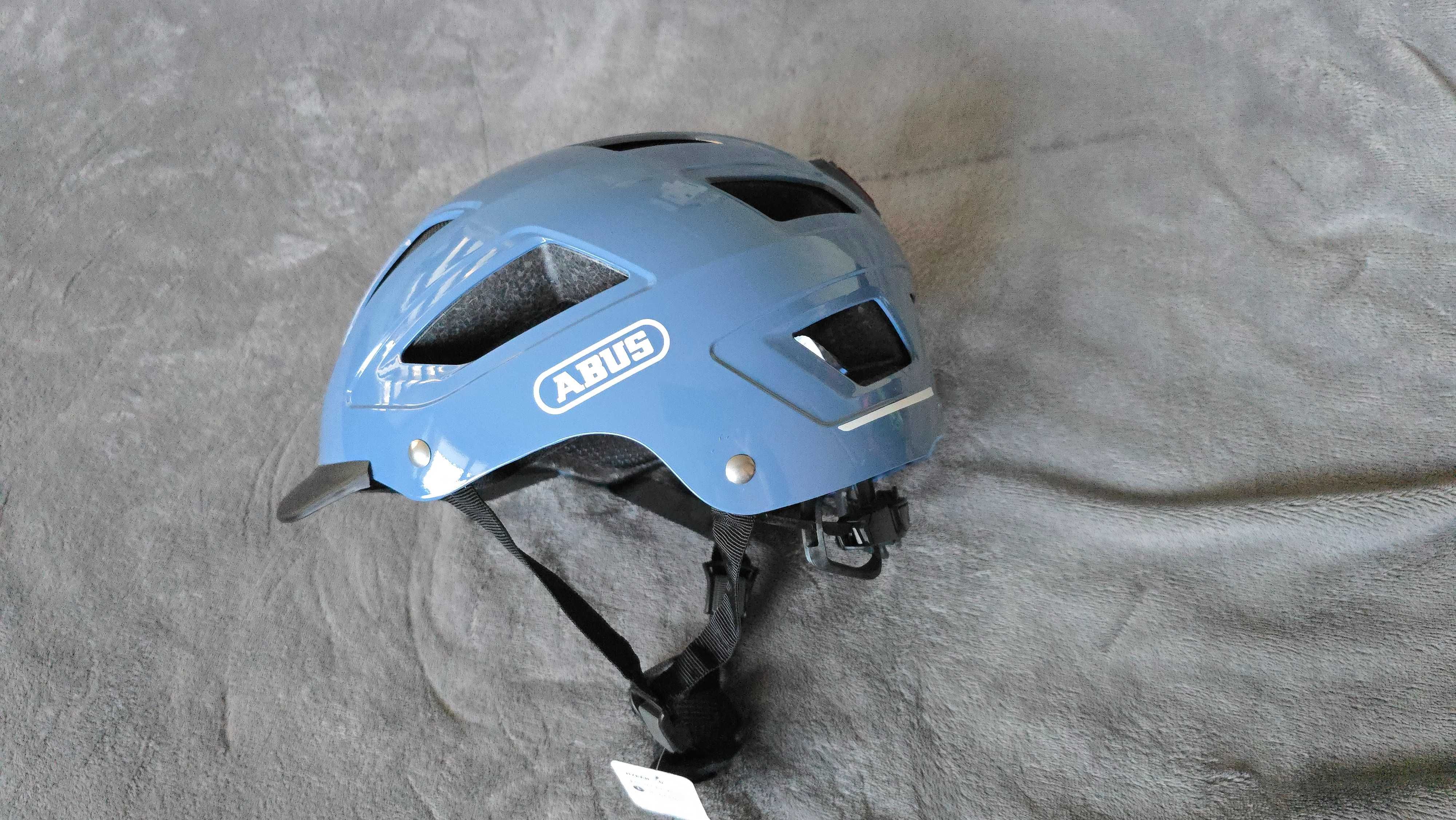 Kask rowerowy ABUS HYBAN 2.0 Glacier Blue rozmiar L 56-61 cm