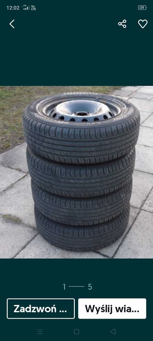 Felgi stalowe plus opony na zime 15 golf Oktawia leon
