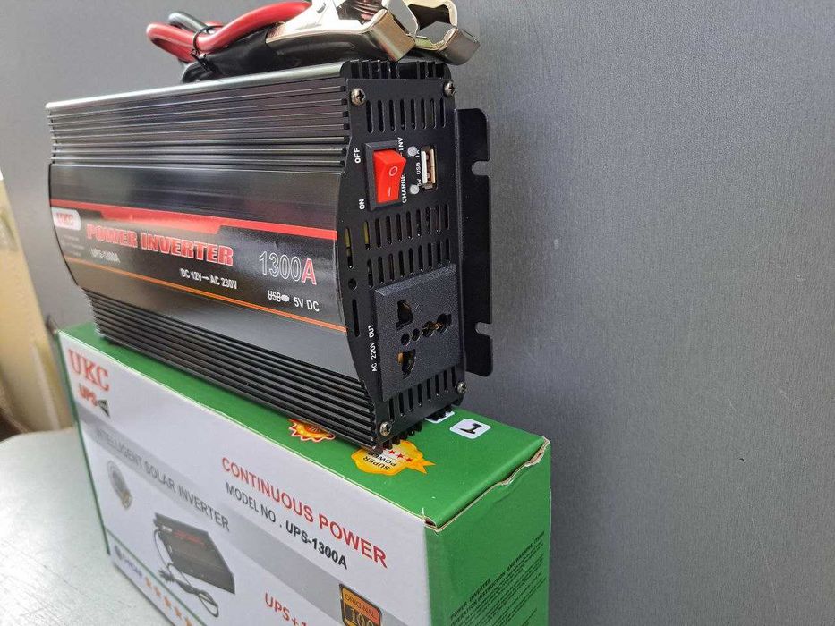 Инвертор с зарядным 15Ампер 12 220 1300w Бесперебойник Преобразователь