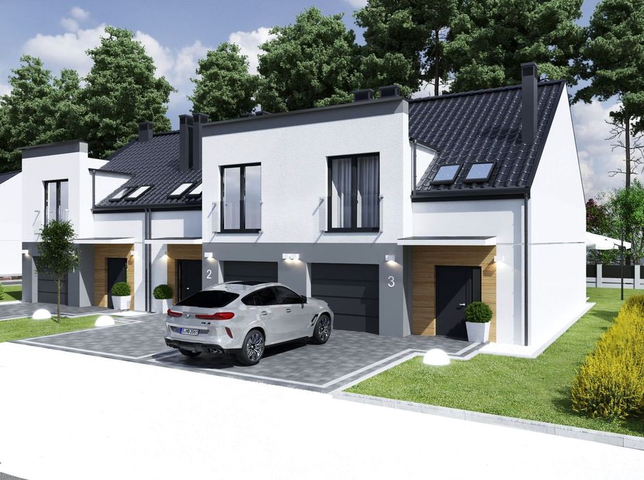 Nowoczesny dom 5 pokoi z garażem, w spokojnej okolicy